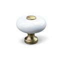 Tods Knop - Porcelæn / Poleret Messing 