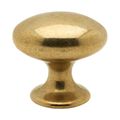 Cabinet Knob Oval 401-40 - Satin Brass