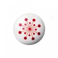 Flower Porcelain Knob / Hook - Red - Anne Black