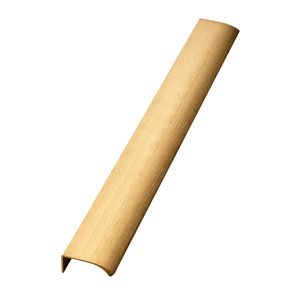 Edge Straight Profile Handle - Brushed Brass - 600 mm