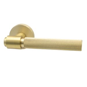 Helix 200 Door Handle - Brushed brass