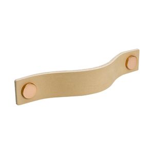 Cupboard Handle Loop - Natural Leather / Copper - Beslag Design